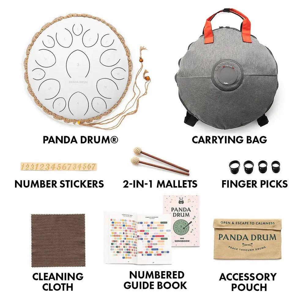 Everything included with the Panda Drum Pro