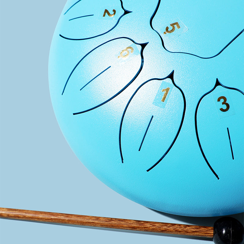 11 Tone Steel Tongue Hank Tank Panda Drum Blue with Drumstick