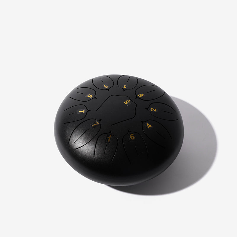 11 Tone Steel Tongue Hank Tank Panda Drum Black