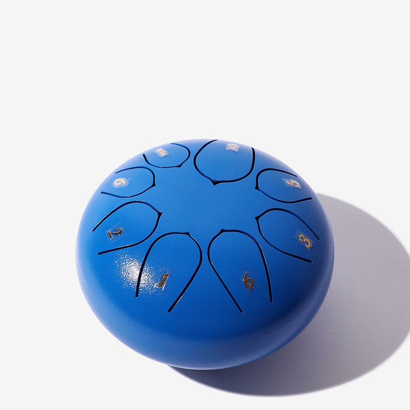 8 Tone 6-inch Steel Tongue Hank Tank Panda Drum Blue