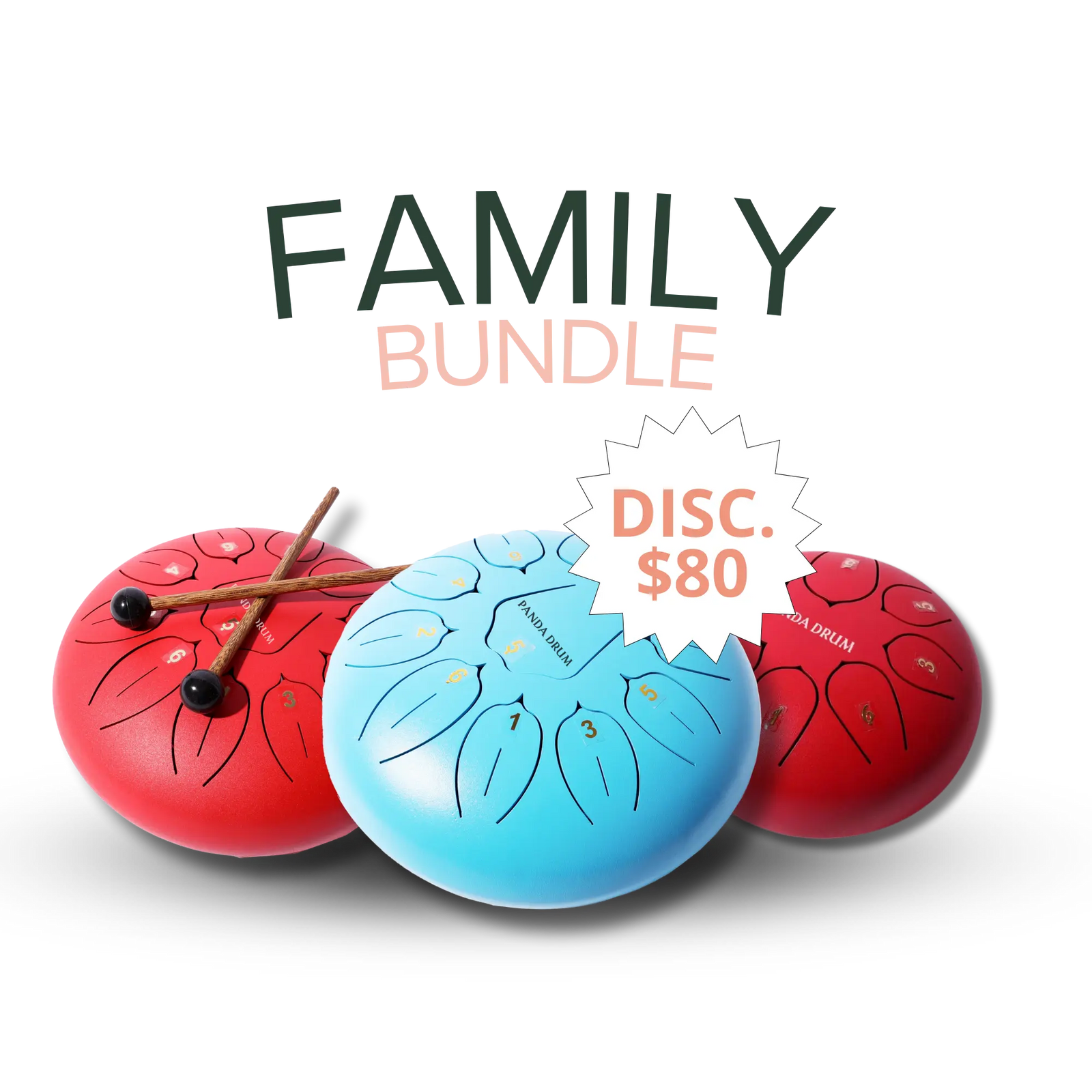 Panda Drum Family Bundle