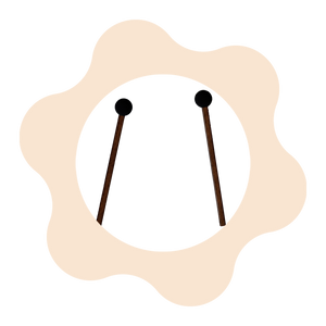 Steel Tongue Drum Hank Drum Tank Drum Two Drumsticks